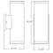 Access Lighting Sandpiper, BiDirectional Outdoor LED Wall Mount, Satin Finish, Frosted Glass 20035LEDMG-SAT/FST - alternate 3
